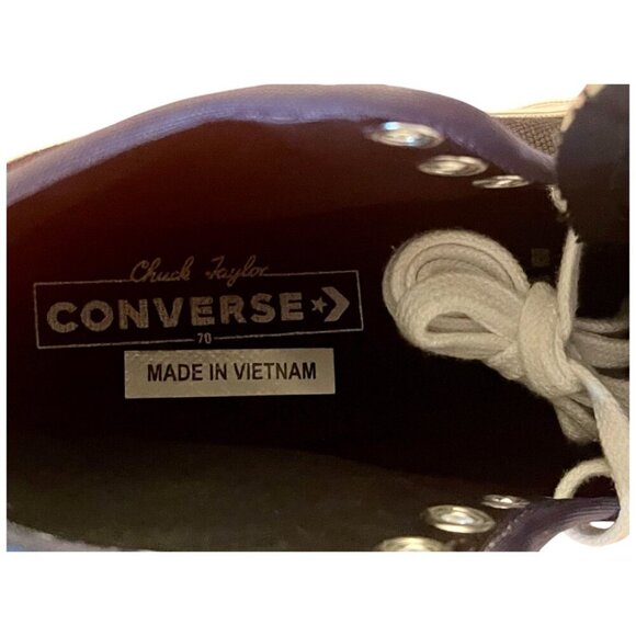 Converse Chuck 70 Varsity High Black Recycled Canvas M 6.5 W 8.5 - Picture 5 of 14
